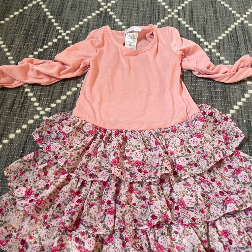 Pink flower dress